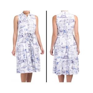 Chetta B | Paris Toile-Print Dress